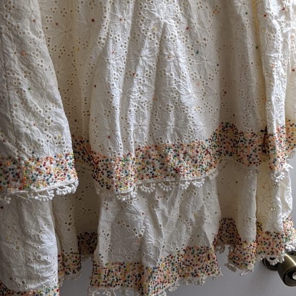 FARM Rio Beaded Eyelet Mini Dress - Picture 10 of 12